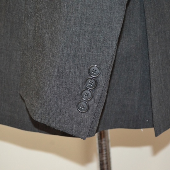 Jos A Bank 41R Sport Coat Blazer Suit Jacket Gray - Picture 3 of 8